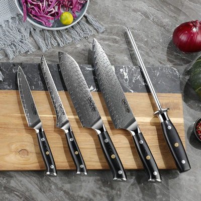 Колекция Obsidian, Професионални ножове, 67-слойна дамаска стомана