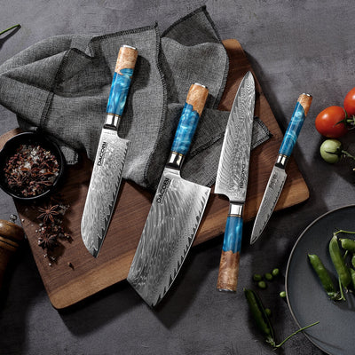 Колекция Azure, Професионални ножове, 67-слойна дамаска стомана