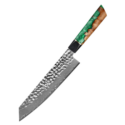 C48 Кухненски Нож Киритсуке, 21 cm, Дамаска Стомана - DACOBI.bg