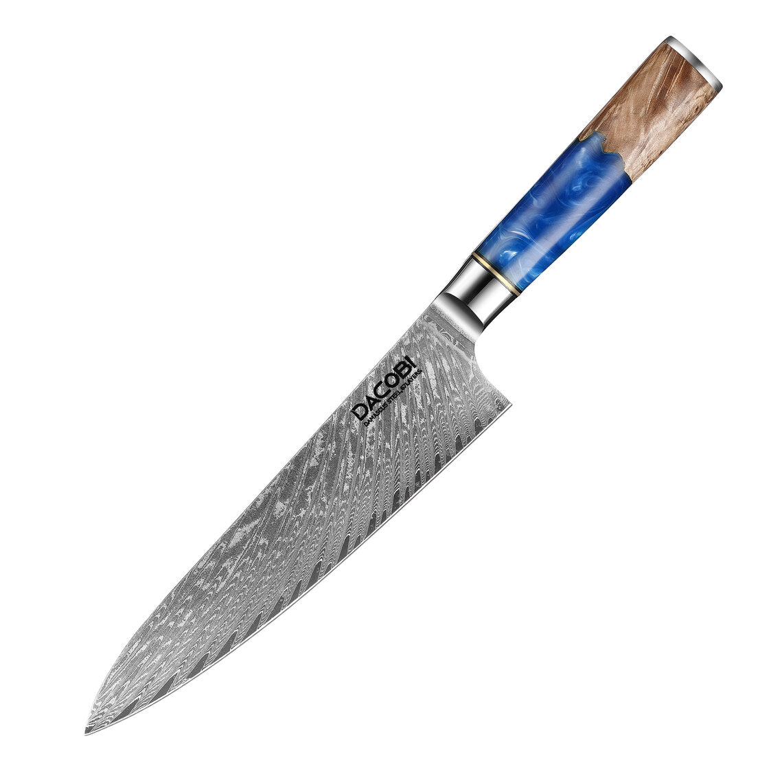 C1 Готварски Нож, 20 cm, Дамаска Стомана - DACOBI.bg
