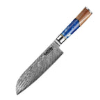 C3 Кухненски Нож Сантоку, 17.7 cm, Дамаска Стомана - DACOBI.bg