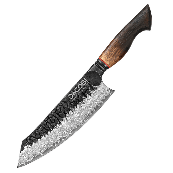 C62 Кухненски Нож Сантоку, 19 cm, Дамаска Стомана