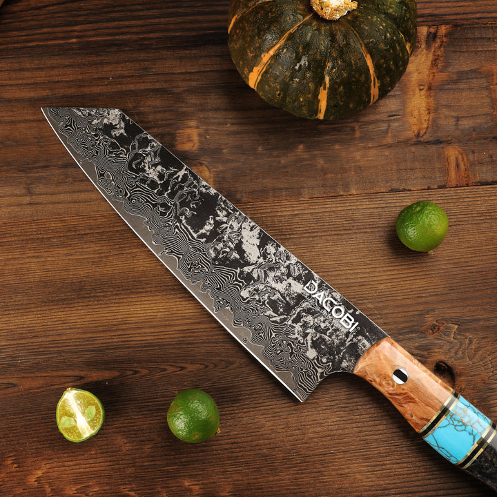 C68 Кухненски Нож Киритсуке, 20.5 cm, Дамаска Стомана