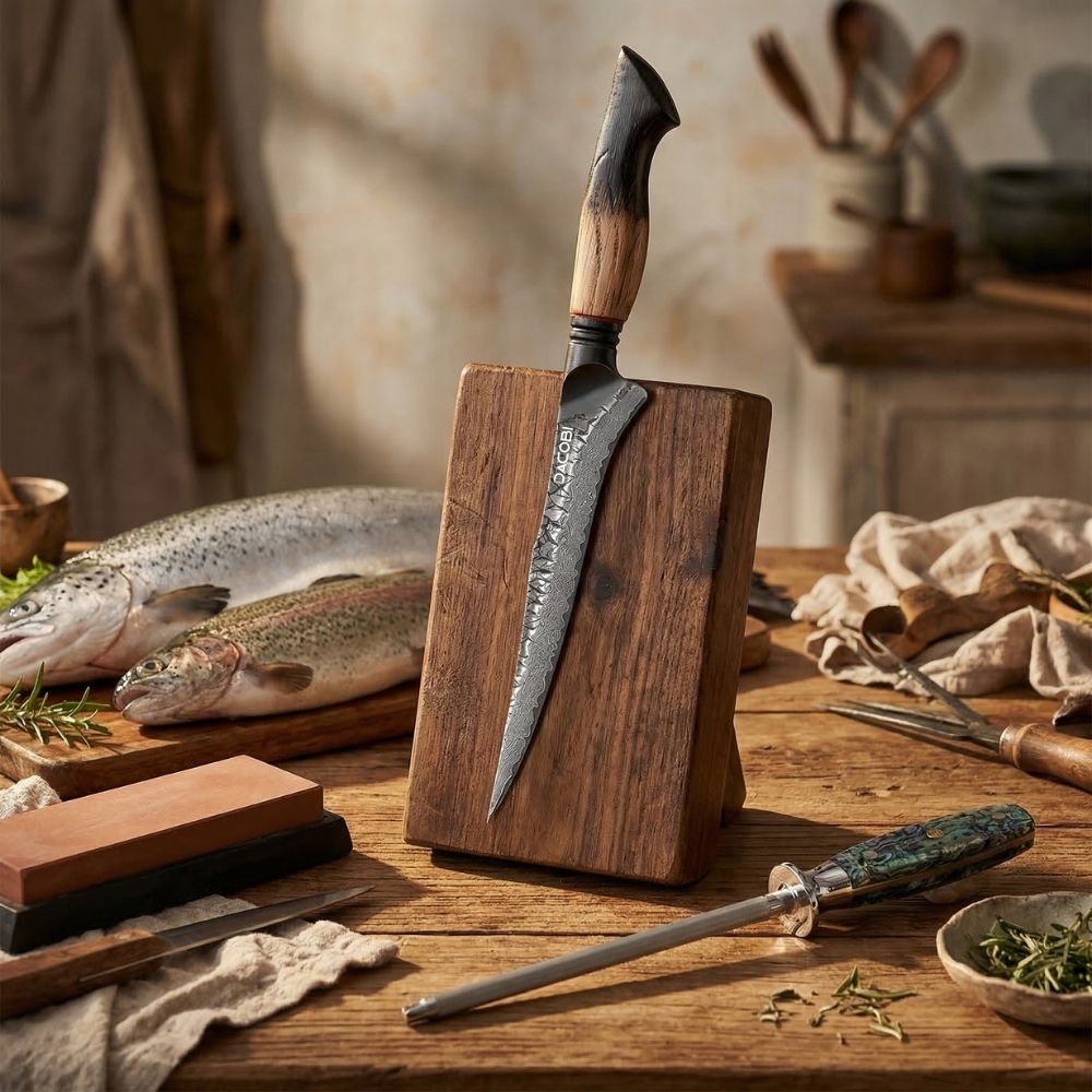 C72 Нож за обезкостяване, 19 cm, Дамаска Стомана