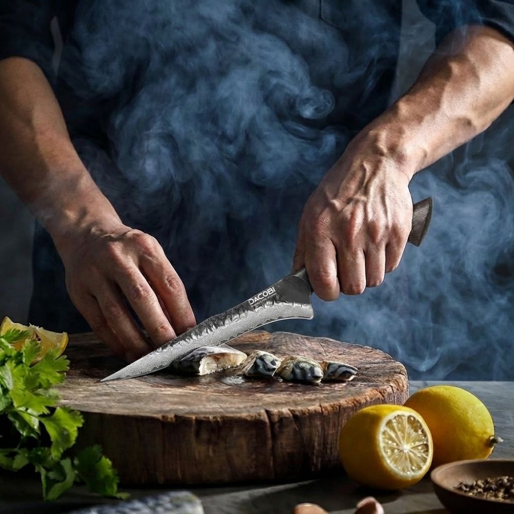 C72 Нож за обезкостяване, 19 cm, Дамаска Стомана