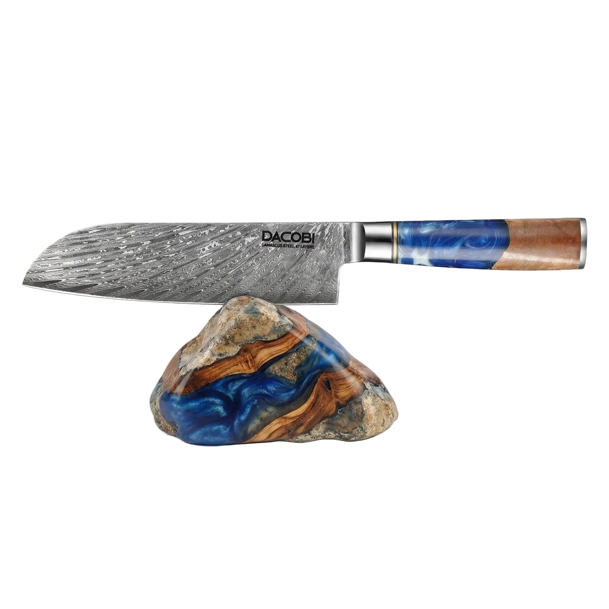 C3 Кухненски Нож Сантоку, 17.7 cm, Дамаска Стомана