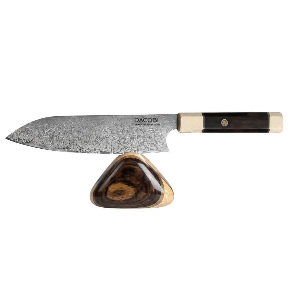 C12 Кухненски Нож Сантоку, 20.5 cm, Дамаска Стомана