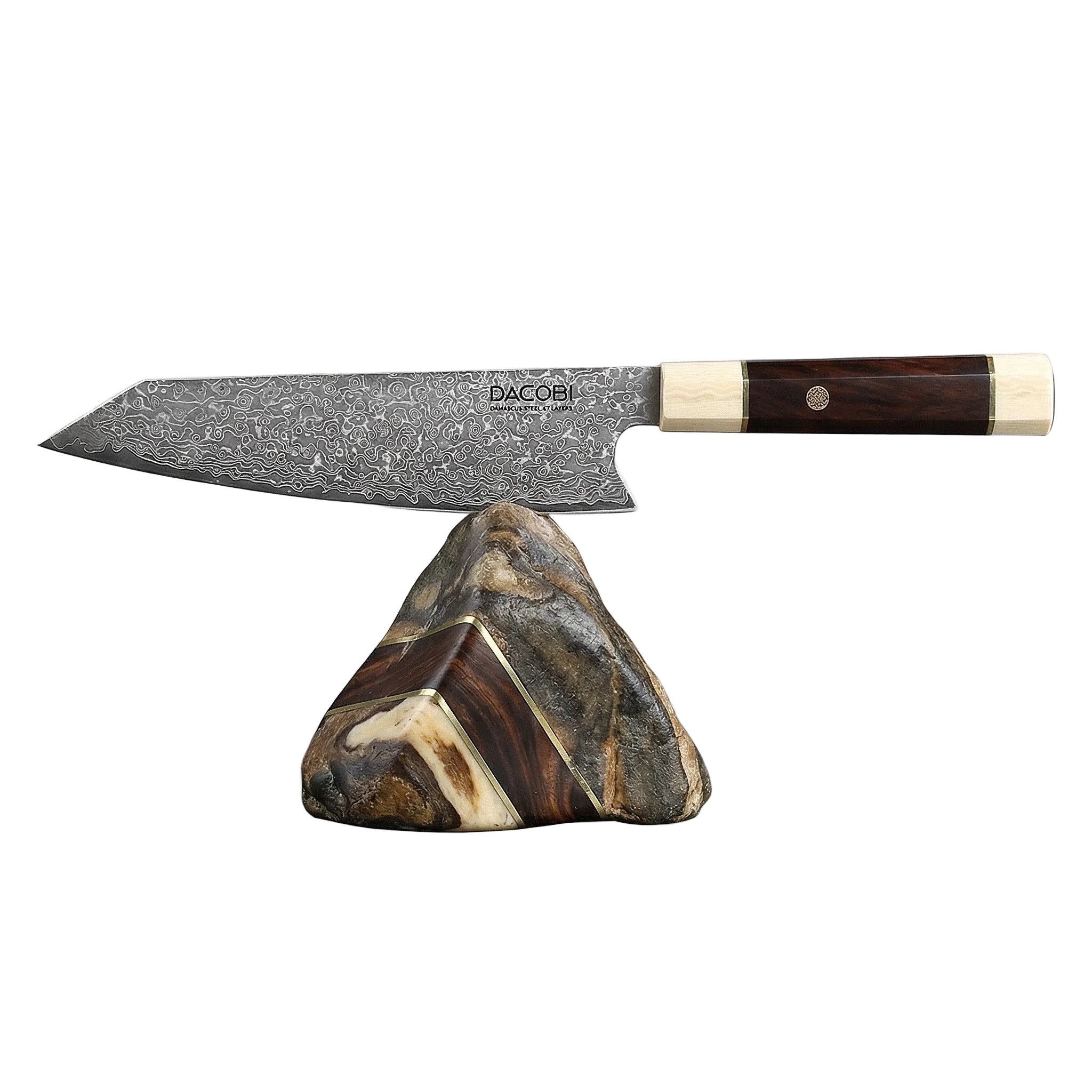 C13 Кухненски Нож Киритсуке, 20.5 cm, Дамаска Стомана