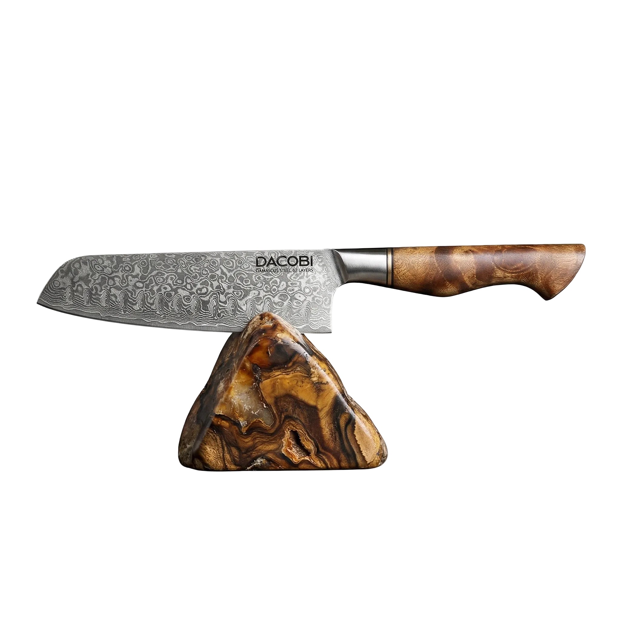 C33 Кухненски Нож Сантоку, 18 cm, Дамаска Стомана