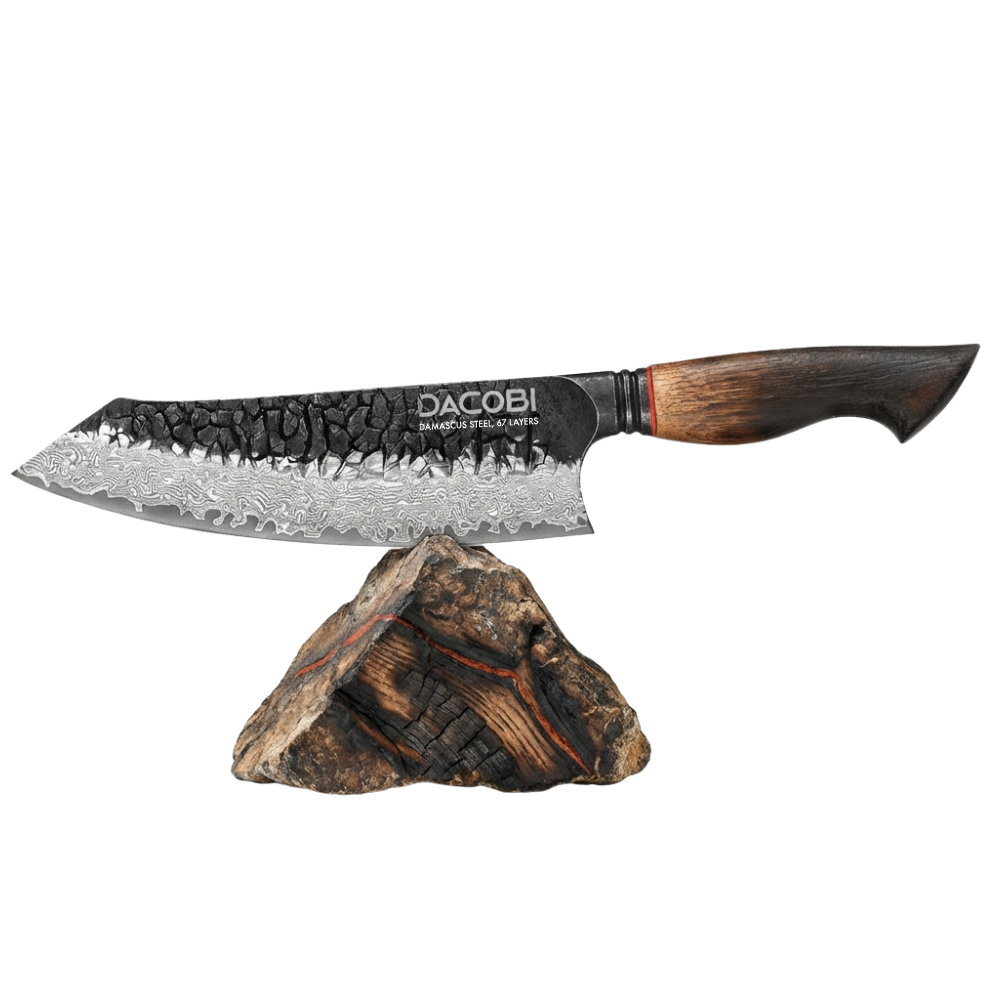 C62 Кухненски Нож Сантоку, 19 cm, Дамаска Стомана