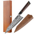 C54 Кухненски Нож Киритсуке, 21.5 cm, Дамаска Стомана - DACOBI.bg