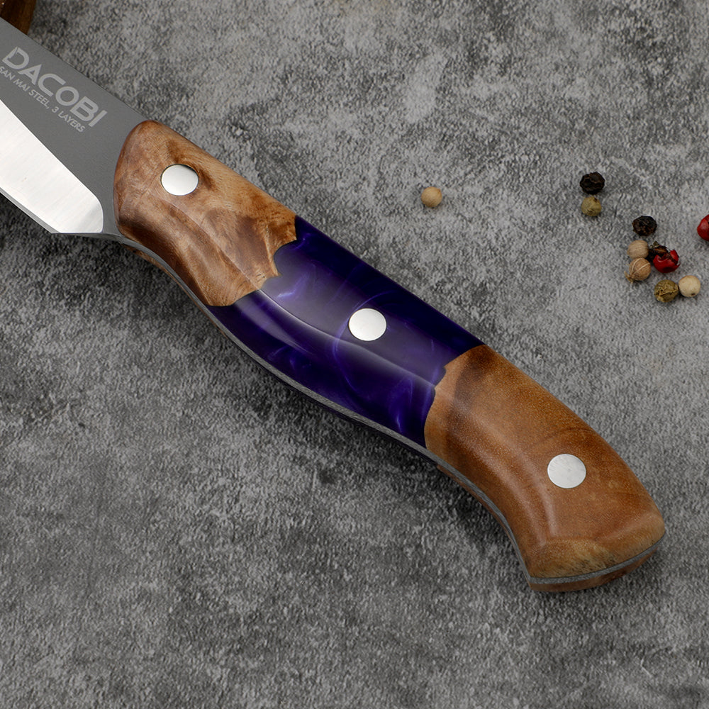 C58 Нож за белене, 9 cm, Сан Май стомана, 3 слоя