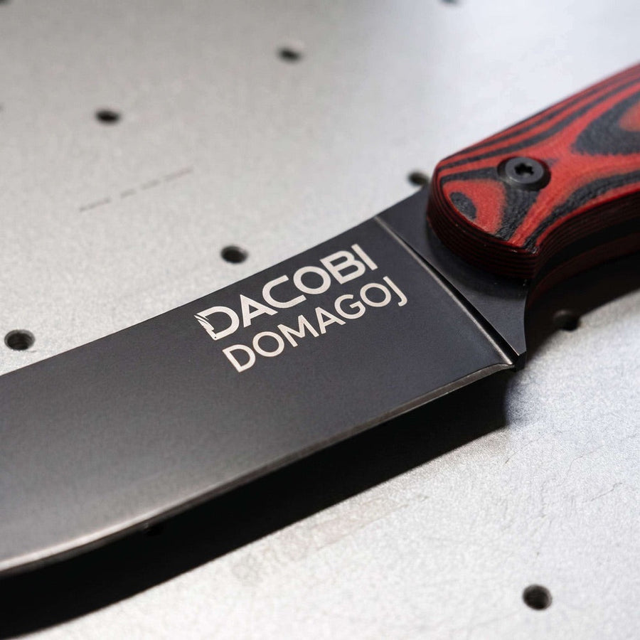 Черно острие DACOBI с лазерно гравирано име DOMAGOJ
