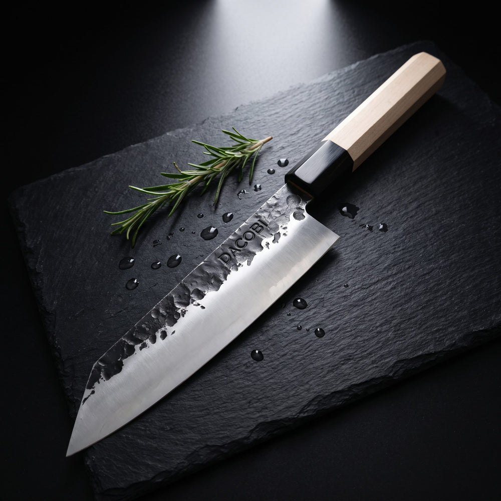 Дръжка от кленово дърво на нож Kiritsuke Tsuchime
