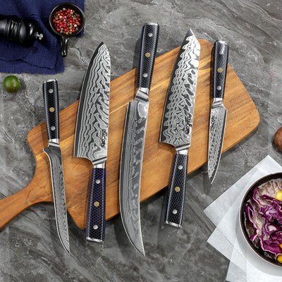 Професионални ножове, Дамаска стомана, D2
