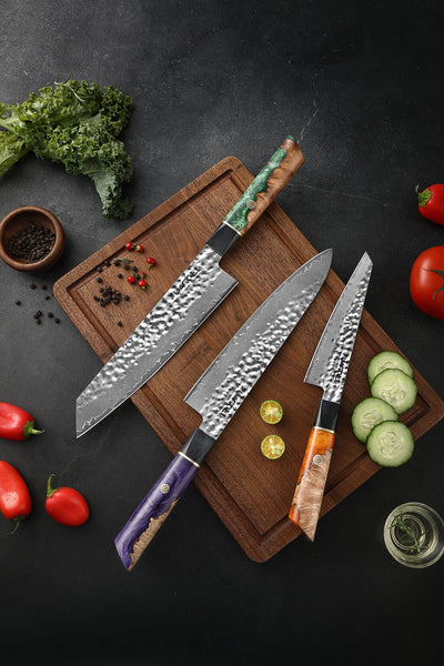 Професионални ножове, Дамаска стомана, D4