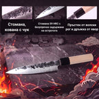 Инфографика с характеристиките на универсален нож Tsuchime