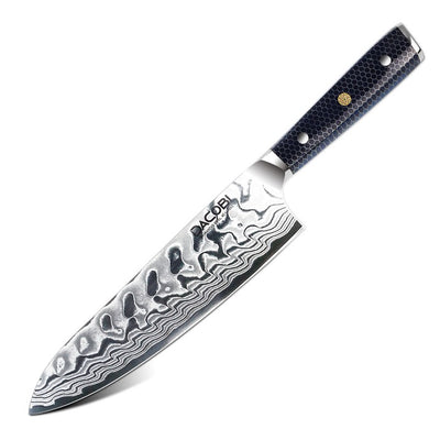 C15 Готварски Нож, 20cm, Дамаска Стомана - DACOBI.bg