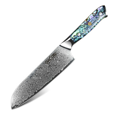 C23 Кухненски Нож Сантоку, 18 cm, Дамаска Стомана