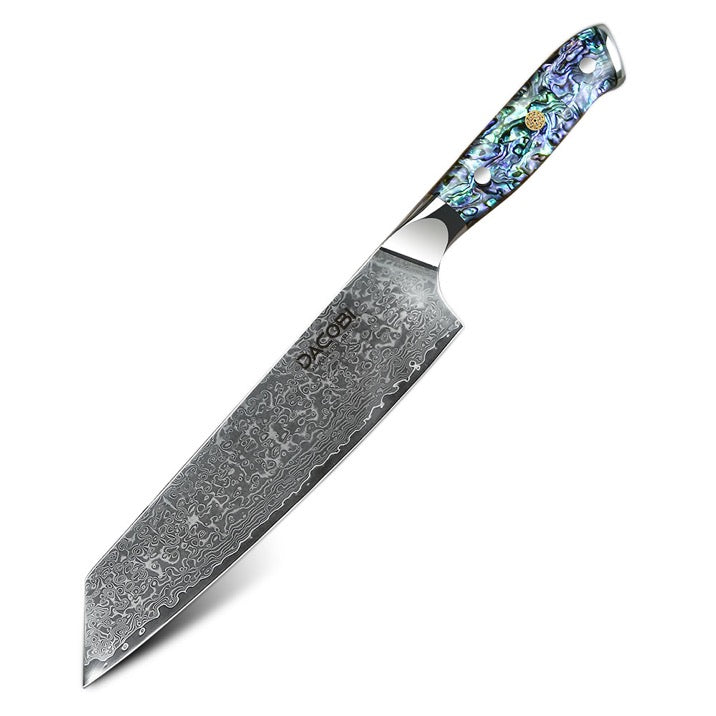 C24 Кухненски Нож Киритсуке, 21 cm, Дамаска Стомана - DACOBI.bg