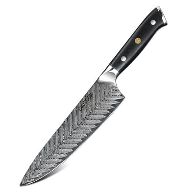 C29 Готварски Нож, 20cm, Дамаска Стомана - DACOBI.bg