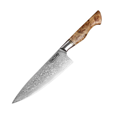 C35 Готварски Нож, 21cm, Дамаска Стомана - DACOBI.bg