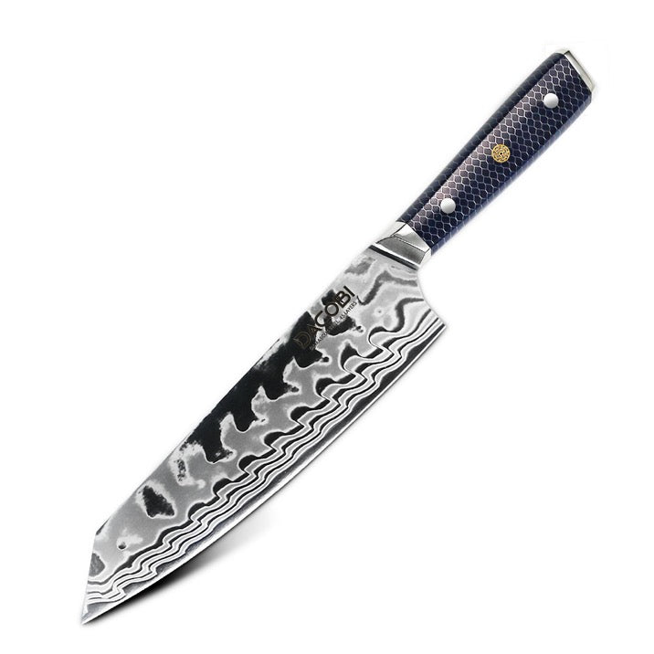 C14 Кухненски Нож Киритсуке, 21 cm, Дамаска Стомана - DACOBI.bg