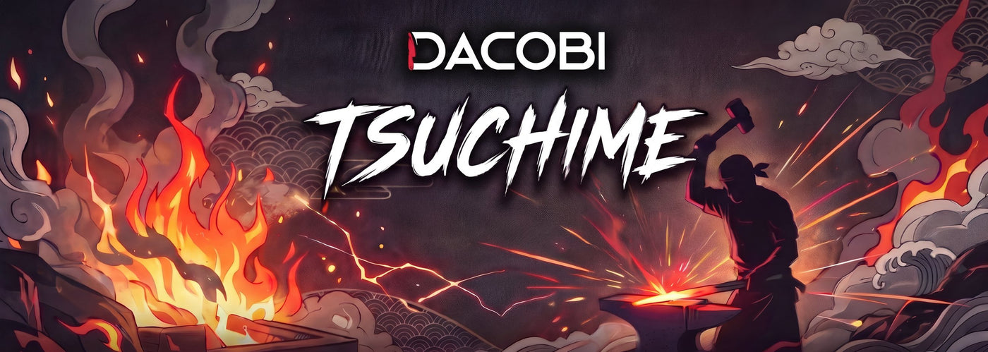 Colecția DACOBI Tsuchime — lamă forjată cu ciocanul